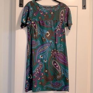Banana Republic Silk Paisley Print Dress size Small